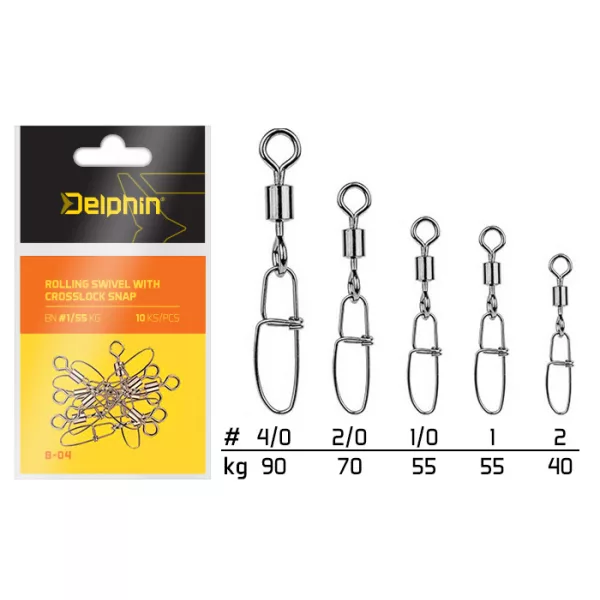 Delphin Obratlík s karabinkou Crosslock BN/2/0