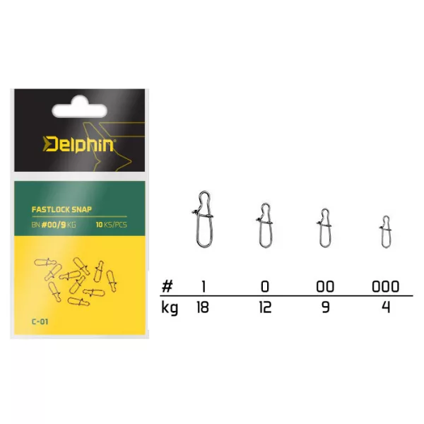Delphin Fastlock Snap C-01/10ks BN/000
