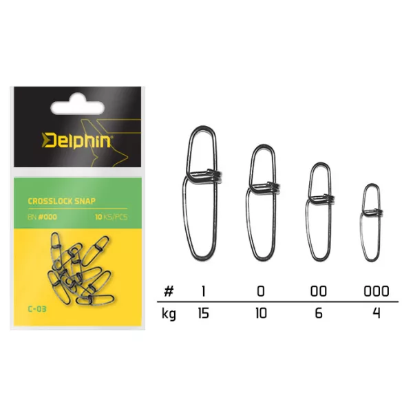 Delphin Crosslock Snap C-03/10ks BN/00