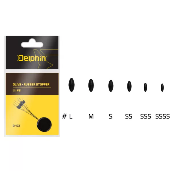 Delphin Olive - Gumová zarážka SS