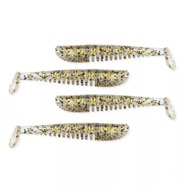 Nevis Impulse Shad 10cm 6,92gr 4ks/balení Zlatá Třpytka Plastová nástraha