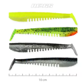   Nevis Impulse Shad 10cm 6,92gr 4ks/balení 4 barvy Plastová nástraha