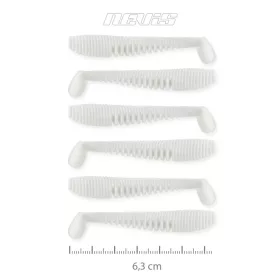   Nevis Impulse Shad 6,3cm 1,77gr 6ks/balení Bílé Plastové návnady