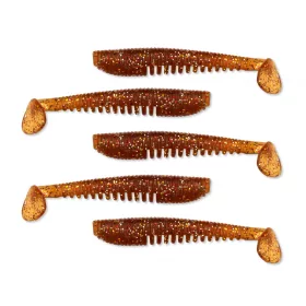   Nevis Impulse Shad 7,5cm 3,05gr 5ks/balení Hnědé Třpytivé Plastové návnady