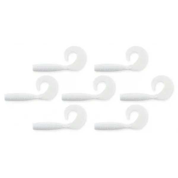 Nevis Twister 6cm 2,54gr 7ks/balení Bílé Plastové návnady