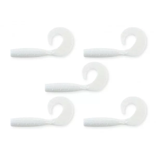 Nevis Twister 7,5cm 4,17gr 5 ks/bal Bílá Plastová nástraha