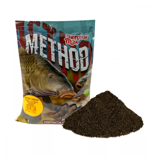 Benzár Mix Seria Method Pro Corn Black návnada 800gr