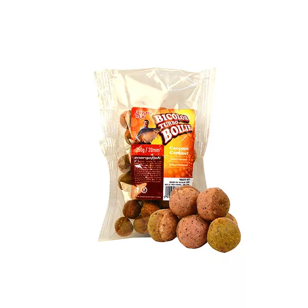 Benzár Mix Turbo Bicolor Boilie Coco-Caramel 20mm Bojle 250gr