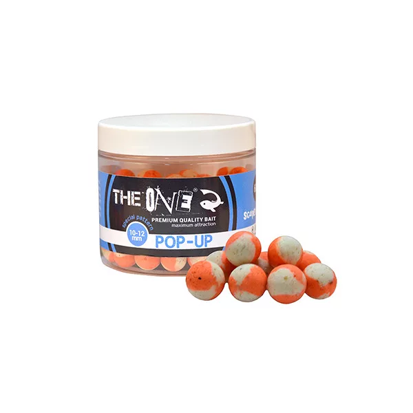 The One Pop Up Scopex-Squid Oranžovo-Bílá 10-12mm Pop Up 60gr
