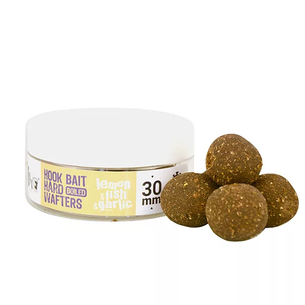 The Big One Hook Bait Hard Wafters Boilie Lemon-Fish-Garlic 30mm Vařené Návnadové Boilie 150gr