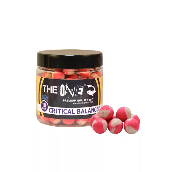 The One Critical Balanced Hookbait Citron Ryba Česnek 10mm Růžovo-Bílá Vyvážená Háčková Nástraha 50gr