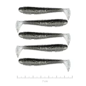   Nevis Vantage Swinger 7cm 2,96gr 5ks/balení Černo-stříbrná třpytka Plastová nástraha