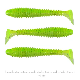  Nevis Vantage Swinger 9,5cm 7,18gr 3ks/bal. Fluo Zelená Třpytka III. Plastová nástraha