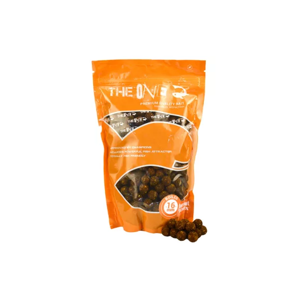 The One Zlatý Boilie 16mm vařené boilie 1kg