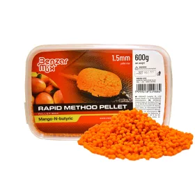   Benzár Mix Rapid Method Pellet 1,5mm Mango-Kyselina máselná Pellet Box 600gr
