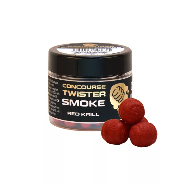 Benzár Concourse Twister Smoke Red Krill 8mm Nástraha na háček 23gr