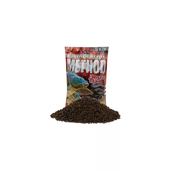 BENZÁR MIX COMMERCIAL PELLET MIX ČERNO-HNĚDÁ 800 GR - S rybí moučkou
