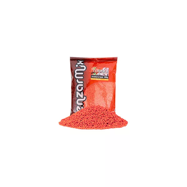 Benzar Fluo Turbo Pellet Jahoda-Sépie 3mm 800g