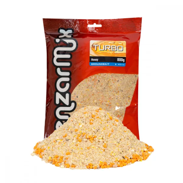 Benzar Turbo krmítková směs Med 800gr