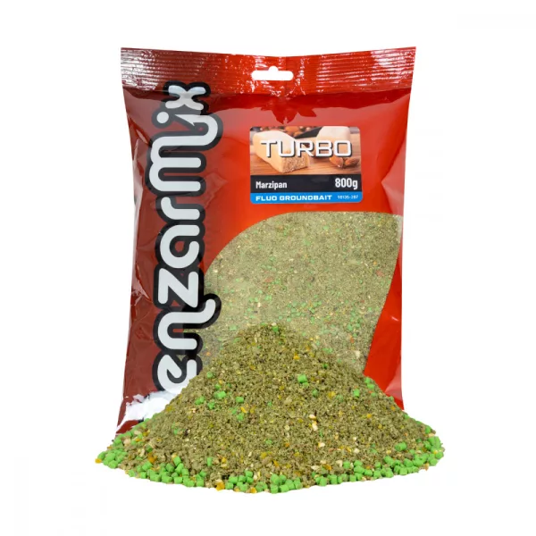 Benzar Fluo Turbo krmítková směs Marcipán 800gr