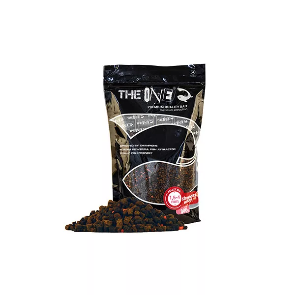 The One Pellet Mix Jahoda-mušle 1,5-4 mm 800g
