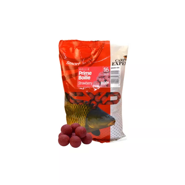 Carp Expert Smart Prime Boilie Jahoda 16mm Krmná boilie 800gr