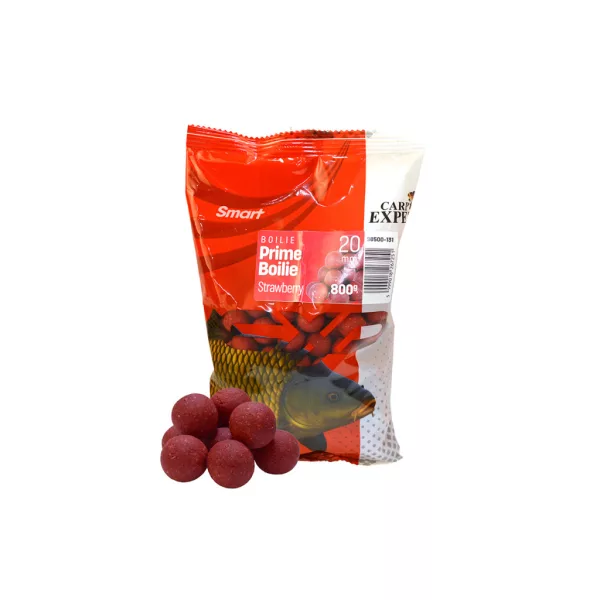 Carp Expert Smart Prime Boilie Jahoda 20mm Krmná Bojle 800gr