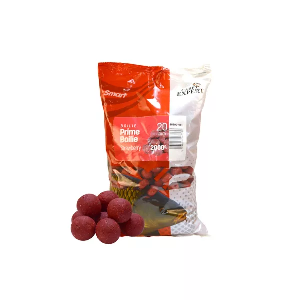 Carp Expert Smart Prime Boilie Jahoda 20mm Krmná Bojle 2kg
