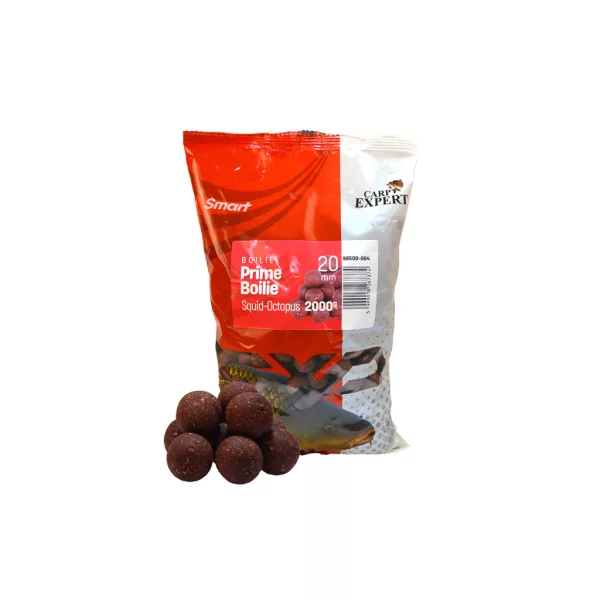 Carp Expert Smart Prime Boilie Oliheň-Chobotnice 20mm Krmná Bojle 2kg