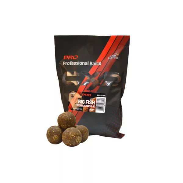 Carp Expert Pro Big Fish Prémiové Boilie Jalapeňo 20mm Krmné Boilie 800gr