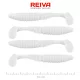 Reiva Candát Power Shad 10cm 7,05gr 4ks/balení (Bílá) Plastová nástraha