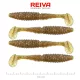 Reiva Candát Power Shad 10cm 7,05gr 4ks/balení (Hnědá třpytka) Plastová nástraha