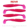 Reiva Candát Power Shad 10cm 7,05gr 4ks/balení (Růžová třpytka) Plastová nástraha