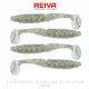 Reiva Candát Power Shad 10cm 7,05gr 4ks/balení (Stříbrná třpytka) Plastová nástraha