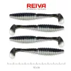 Reiva Candát Power Shad 10cm 7,05gr 4ks/balení (Černá stříbrná) Plastová nástraha