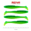 Reiva Candát Power Shad 10cm 7,05gr 4ks/balení (Zelená třpytka) Plastová nástraha