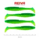Reiva Candát Power Shad 10cm 7,05gr 4ks/balení (Zelená třpytka) Plastová nástraha