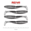 Reiva Candát Power Shad 10cm 7,05gr 4ks/balení (Stříbrná třpytka) Plastová nástraha