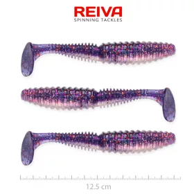   Reiva Zander Power Shad Purple Pearl 12,5cm Plastová nástraha 3ks