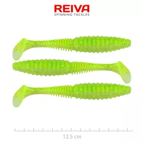   Reiva Zander Power Shad Flash Chartreuse 12,5cm Plastová nástraha 3ks