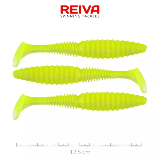 Reiva Zander Power Shad Flash Lemonade 12,5cm Plastová nástraha 3ks