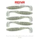 Reiva Candát Power Shad 8cm 3,18gr 5ks/balení (Stříbrná třpytka) Plastová nástraha