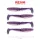 Reiva Zander Power Shad Purple Pearl 8cm Plastová nástraha 4ks