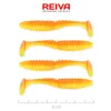 Reiva Zander Power Shad Lesklá Oranžová 8cm Plastová Návnada 4ks