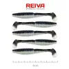 Reiva Candát Power Shad 8cm 3,18gr 5ks/balení (Černá stříbrná) Plastová nástraha