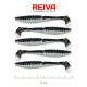 Reiva Candát Power Shad 8cm 3,18gr 5ks/balení (Černá stříbrná) Plastová nástraha