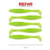 Reiva Candát Power Shad 8cm 3,18gr 5ks/balení (Fluo zelená třpytka I.) Plastová nástraha