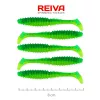 Reiva Zander Power Shad 8cm 3,18gr 5ks/bal (Zelené třpytky) Plastová nástraha
