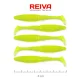 Reiva Candát Power Shad 8cm 3,18gr 5ks/balení (Fluo zelená) Plastová nástraha