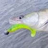 Reiva Candát Power Shad 8cm 3,18gr 5ks/balení (Fluo zelená) Plastová nástraha